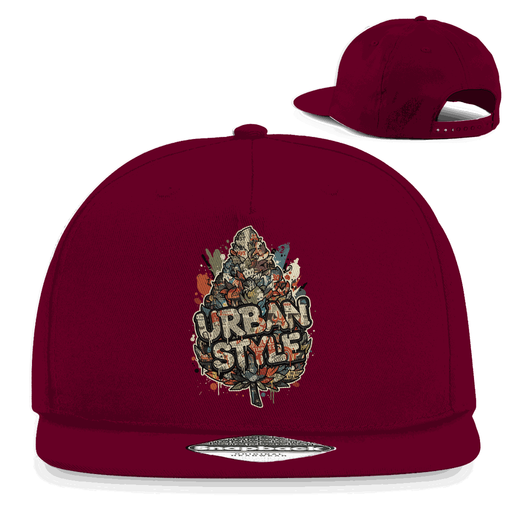 Division420 Snapback Cap aus Baumwoll-Twill im urbanen 5-Panel Design mit flachem Schirm und Snapback-Verschluss