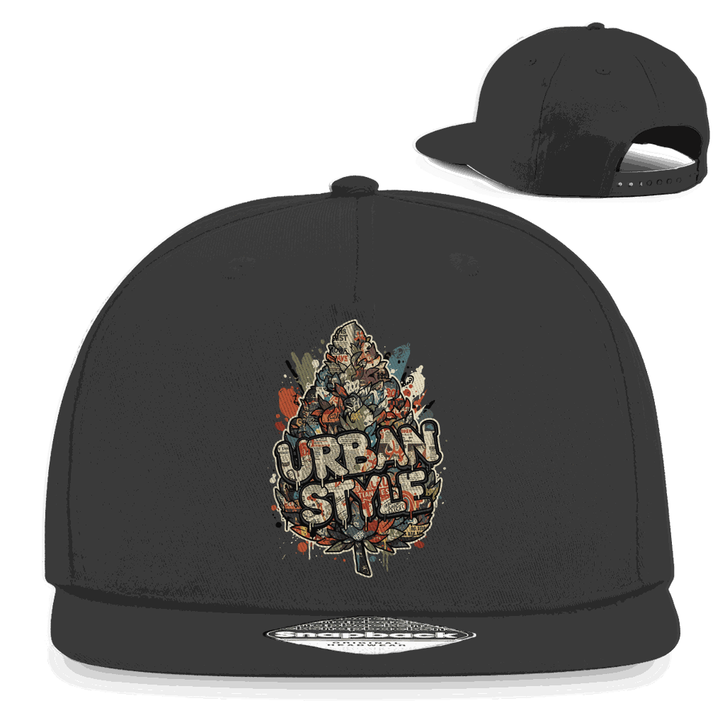 Division420 Snapback Cap urbaner Streetwear-Stil mit flachem Schirm und Snapback-Verschluss