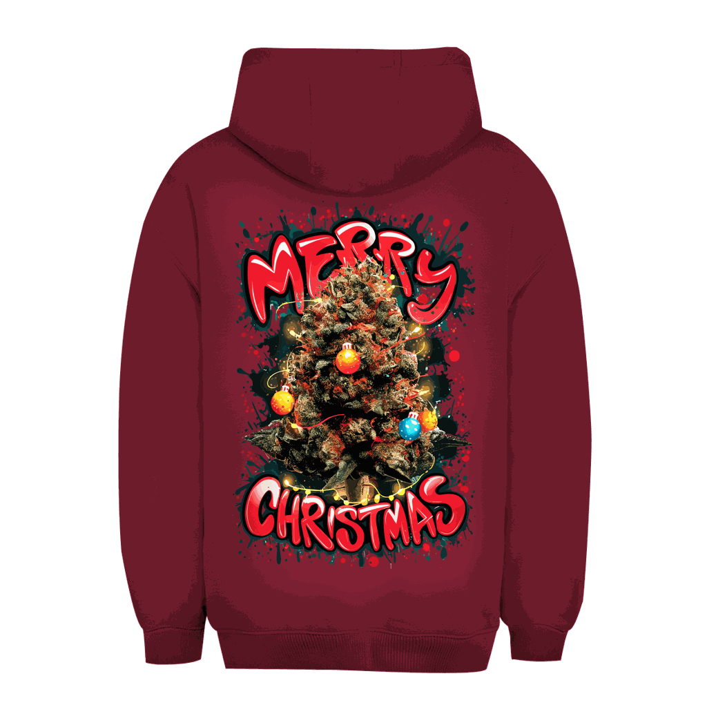 Unisex Oversize Hoodie - Weed Christmas Tree | Division420®