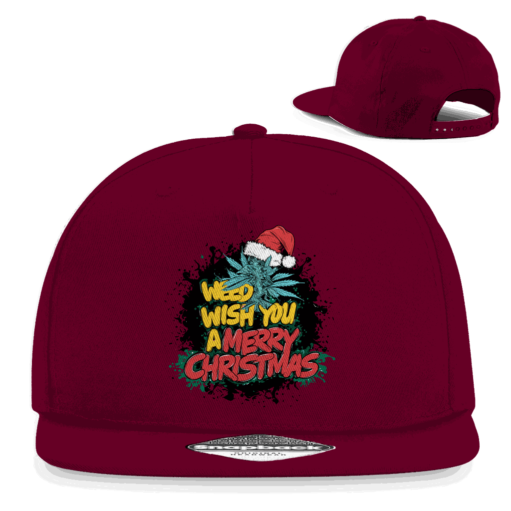 Division420 Snapback Cap Weed wish you aus Baumwoll-Twill mit flachem Schirm und Retro-Snapbackverschluss