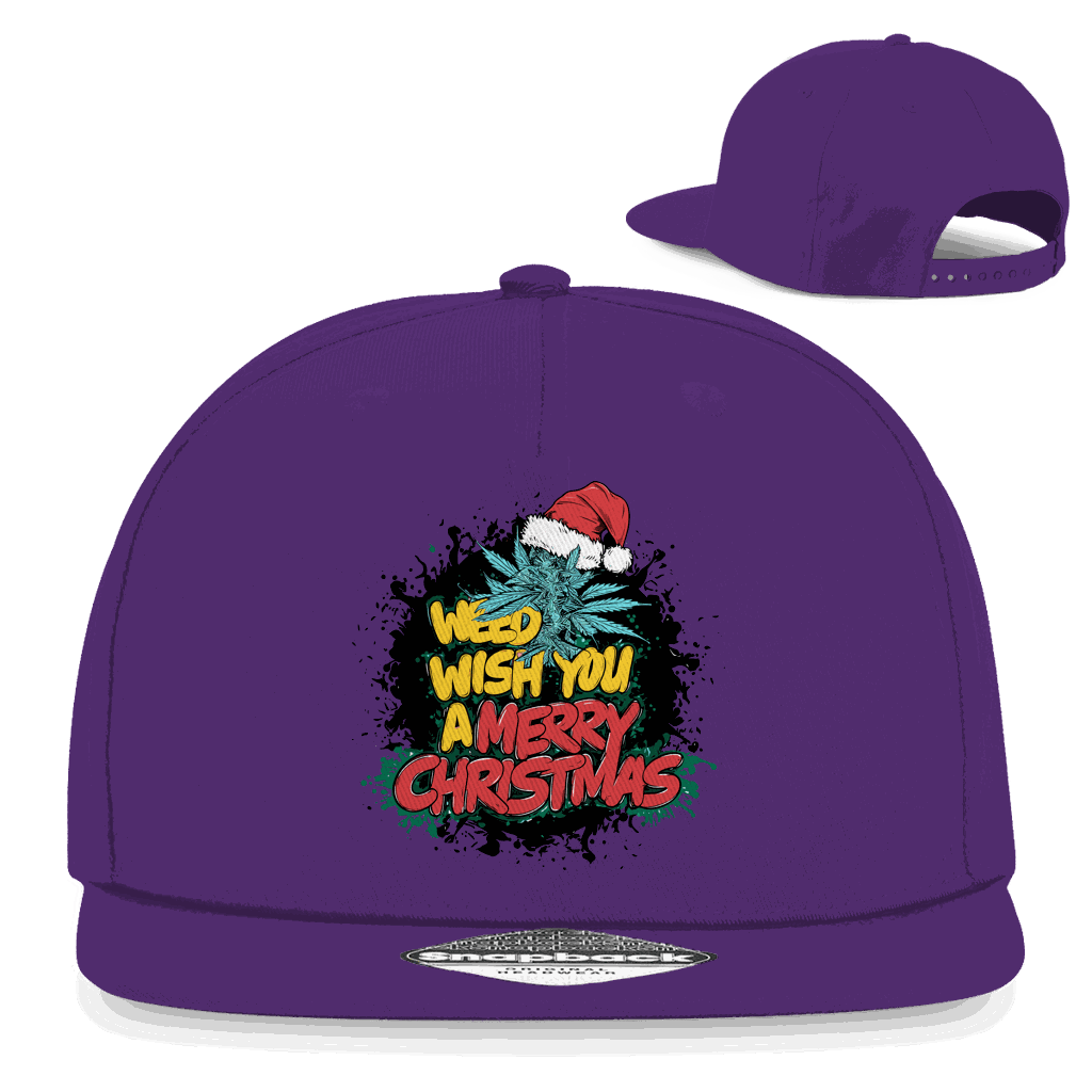 Division420 Snapback Cap Weed wish you aus Baumwoll-Twill mit flachem Schirm und Retro-Snapbackverschluss