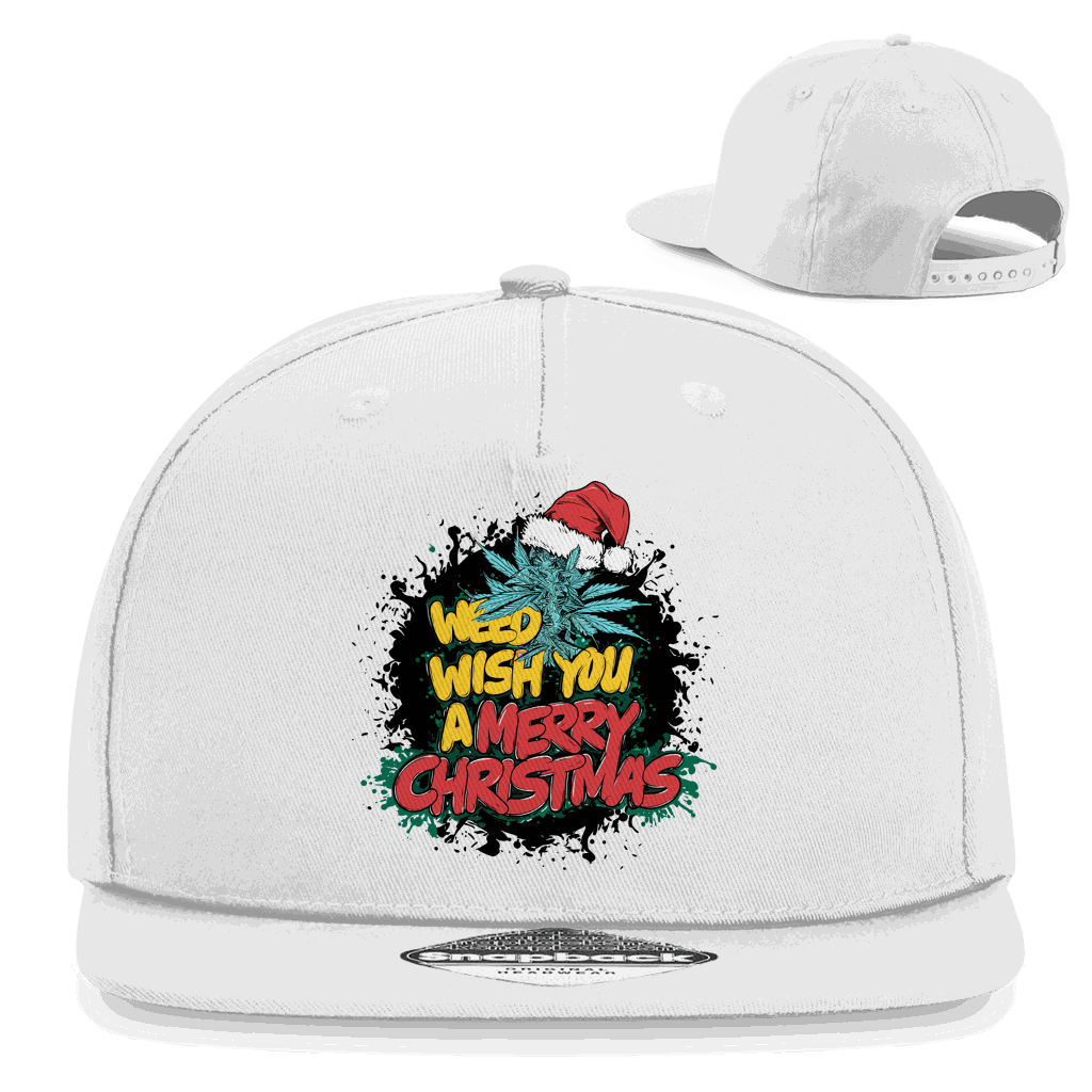 Snapback Cap von Division420 mit Weed Wish You Design, 5-Panel Baumwoll-Twill, flachem Schirm und Retro Snapback-Verschluss