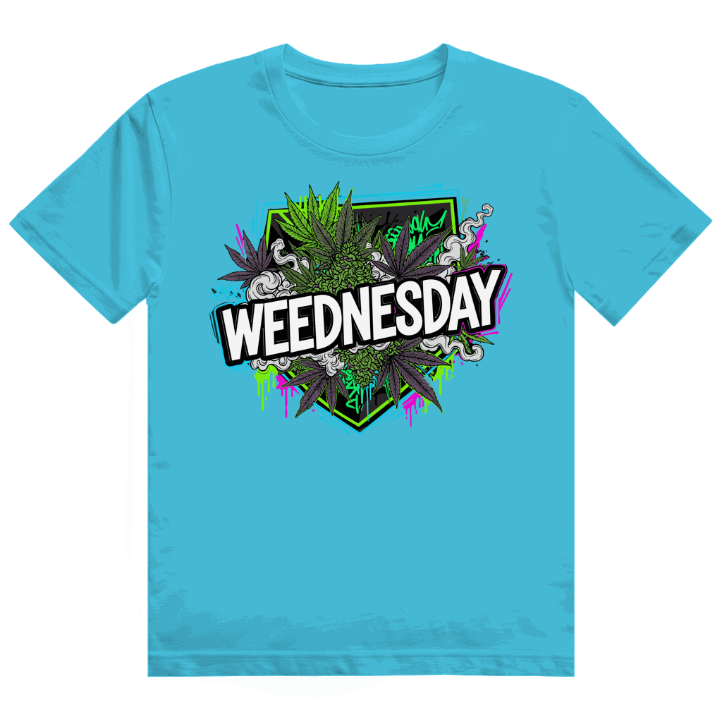 Größentabelle für Heavy Cotton T-Shirt von Division420 mit Weednesday Art Print