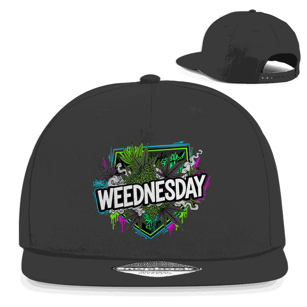 Snapback Cap Division420 mit Weednesday Art Print und Retro-Snapback-Verschluss