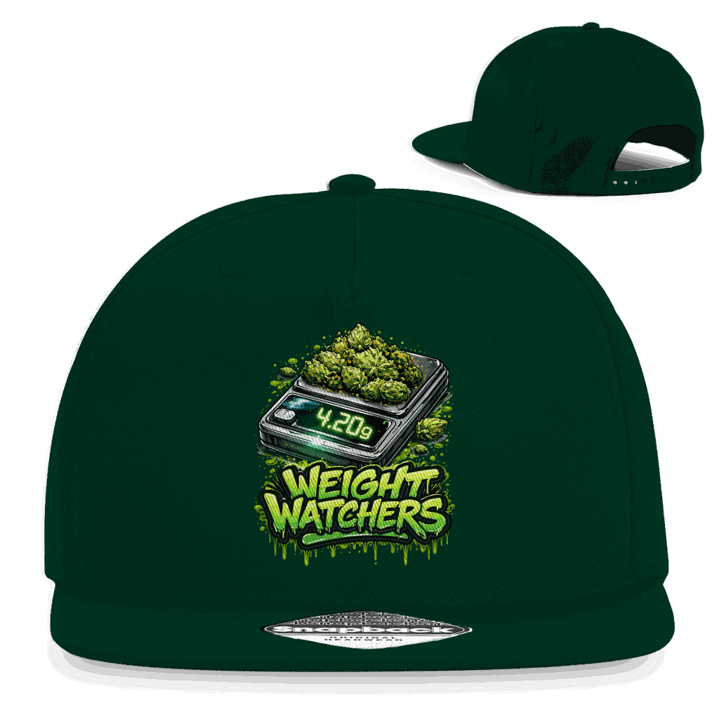 Division420 Snapback Cap Weight Watchers aus Baumwoll-Twill mit flachem Schirm und Retro-Snapbackverschluss