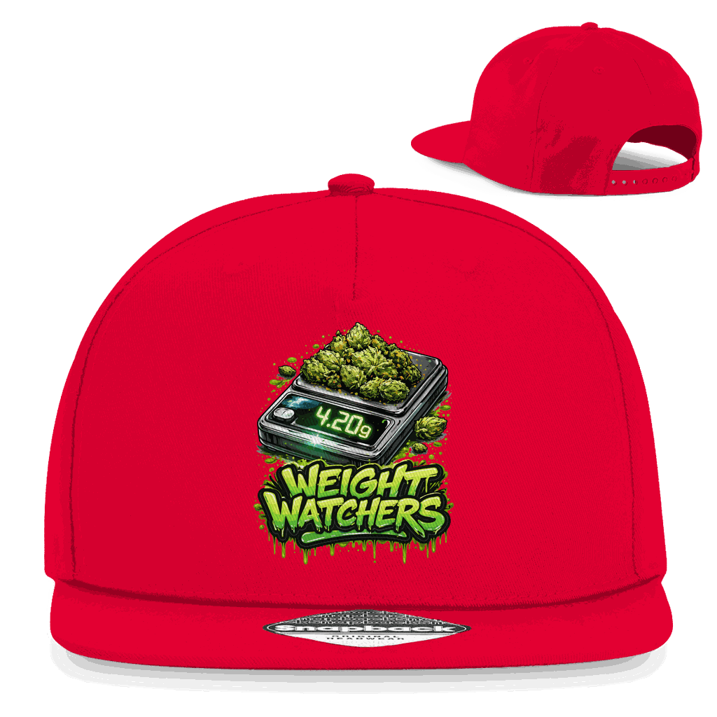 Division420 Snapback Cap Weight Watchers aus Baumwoll-Twill mit flachem Schirm und Retro-Snapbackverschluss