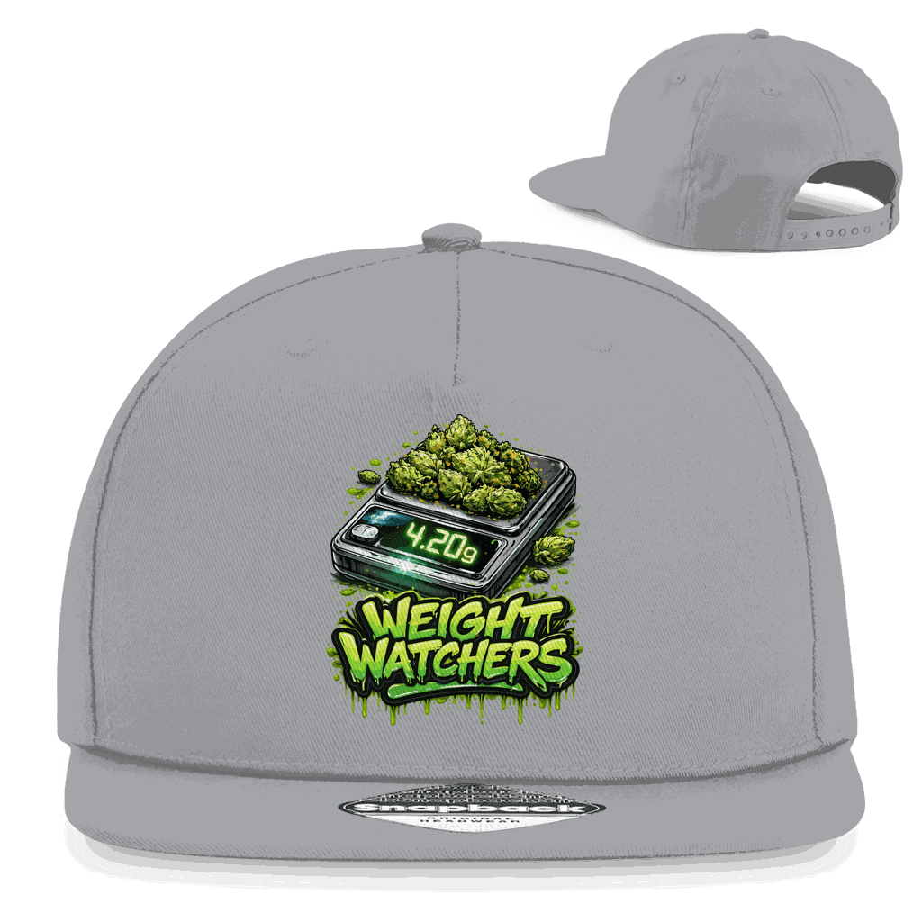 Division420 Snapback Cap Weight Watchers aus Baumwoll-Twill mit flachem Schirm und Retro-Verschluss