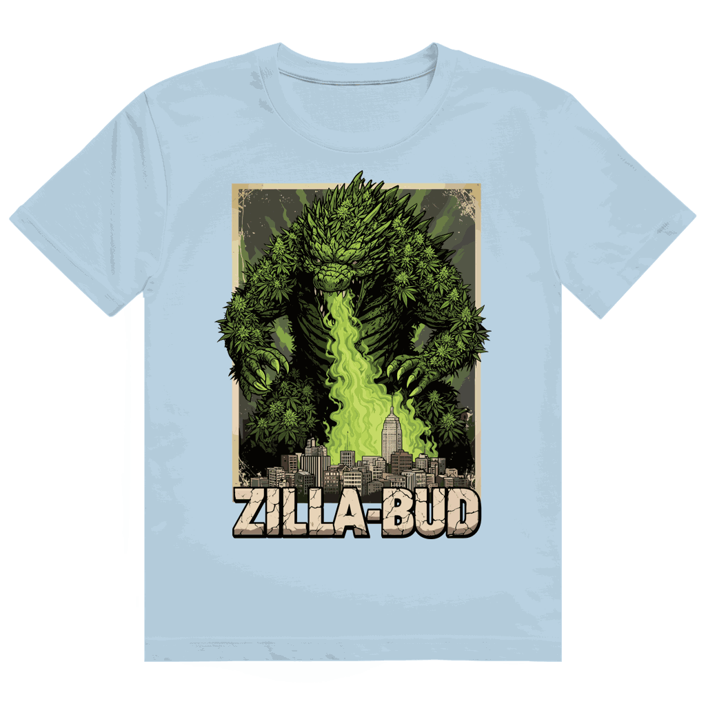 Größentabelle für Heavy Cotton T-Shirt von Division420 mit Zilla-Bud Logo