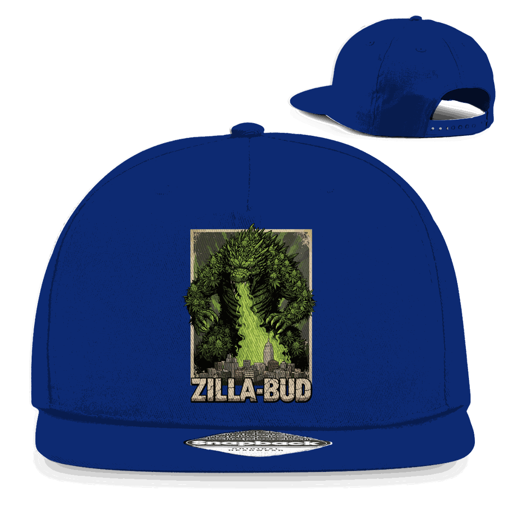 Division420 Snapback Cap Zilla-Bud aus Baumwoll-Twill mit flachem Schirm und Retro-Snapbackverschluss