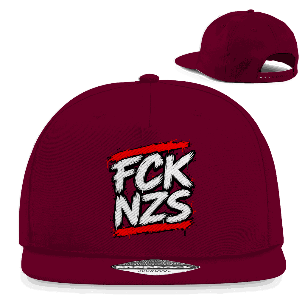 Snapback Rapper Cap - FCK NZS BWR | Division420®