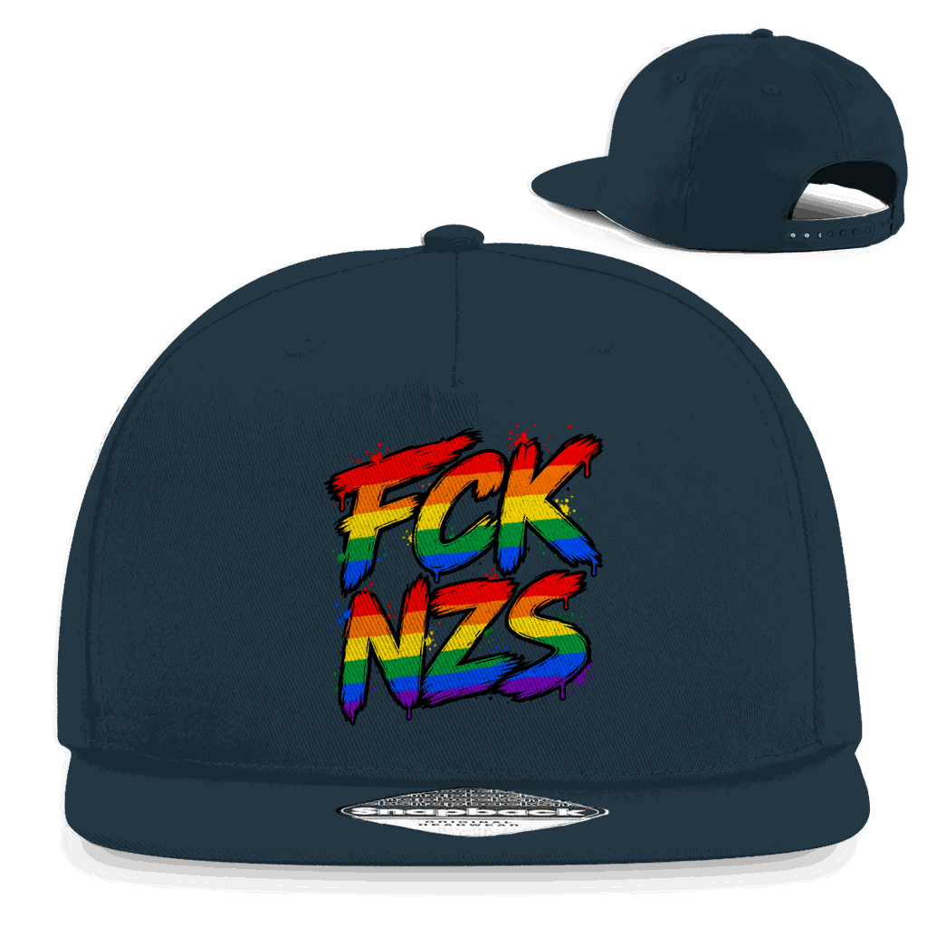 Snapback Rapper Cap - Regenbogen FCK NZS | Division420®