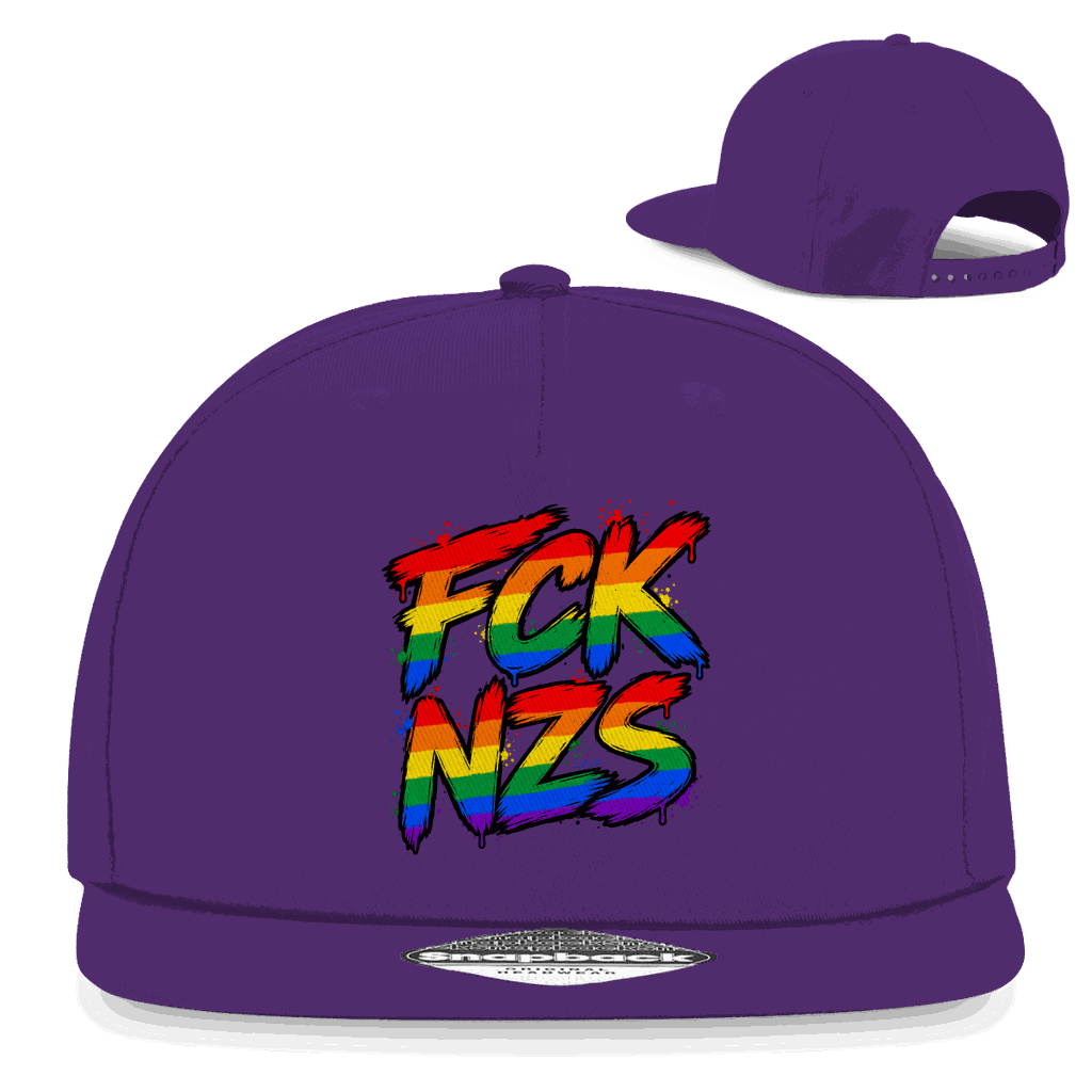 Snapback Rapper Cap - Regenbogen FCK NZS | Division420®