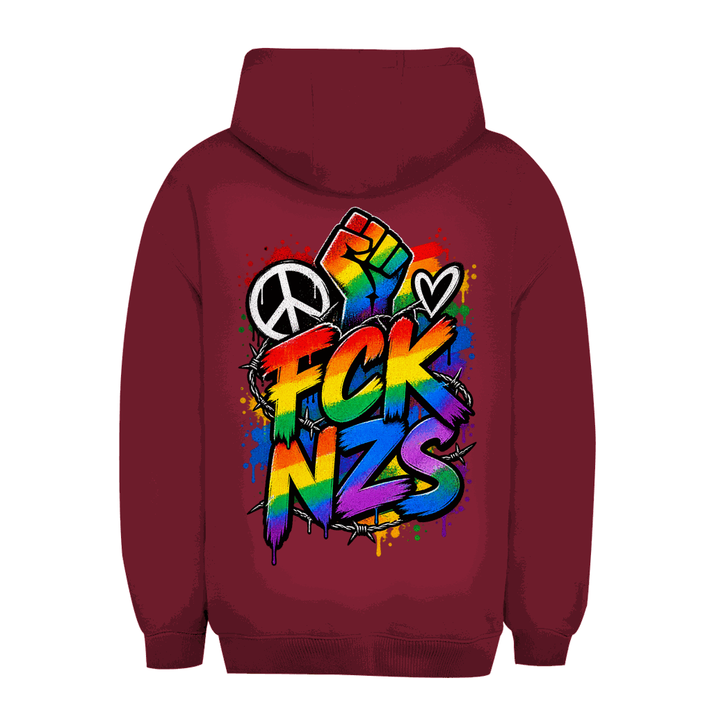 Unisex Oversize Hoodie - FCK NZS Art Print | Division420®
