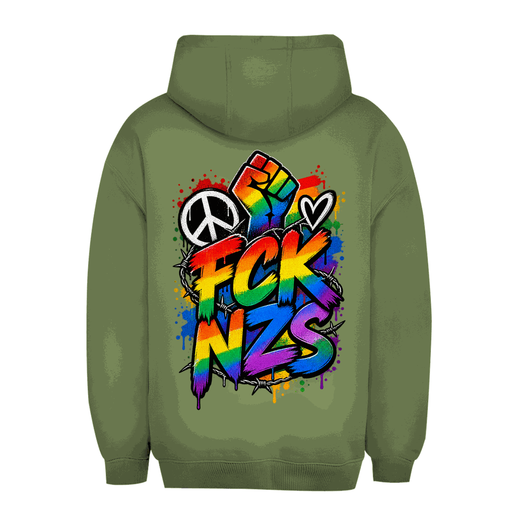 Unisex Oversize Hoodie - FCK NZS Art Print | Division420®