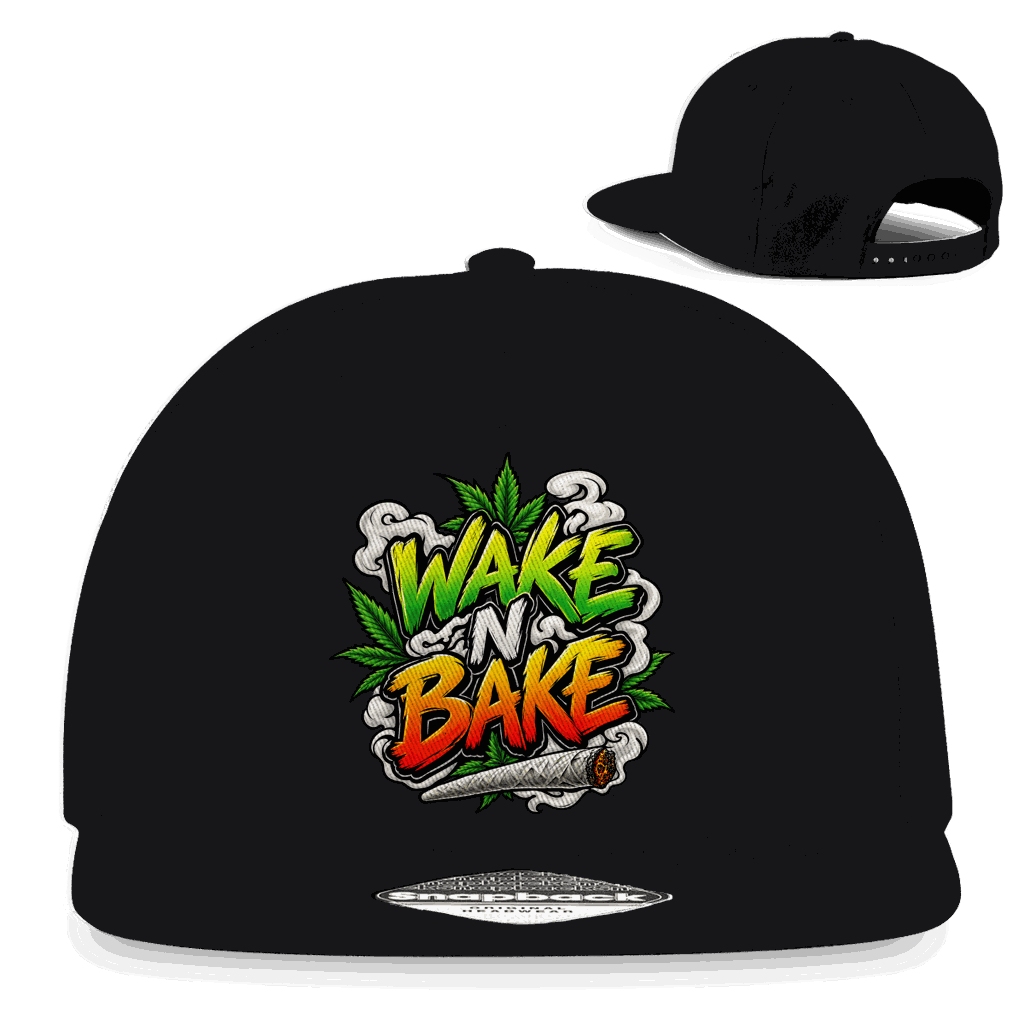 Snapback Rapper Cap - Wake N Bake | Division420®