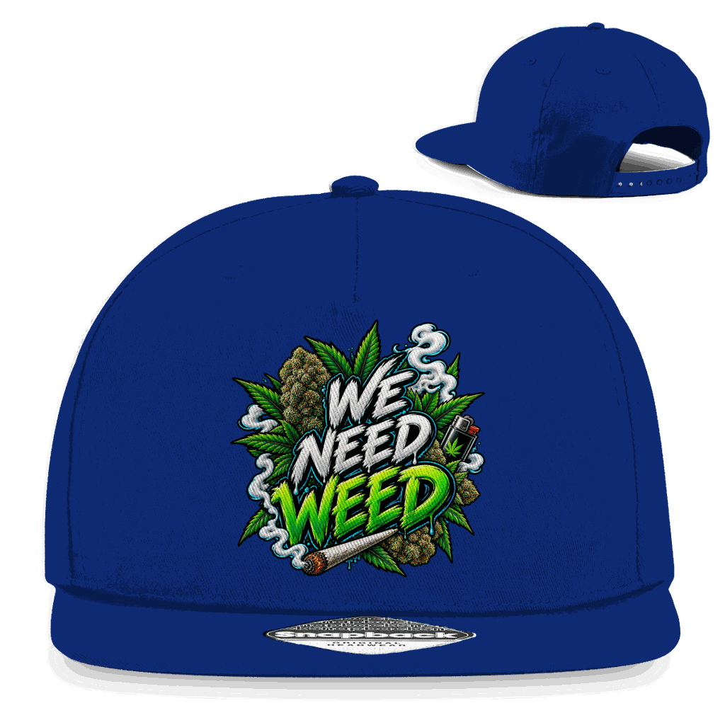 Snapback Rapper Cap - We need Weed | Division420®