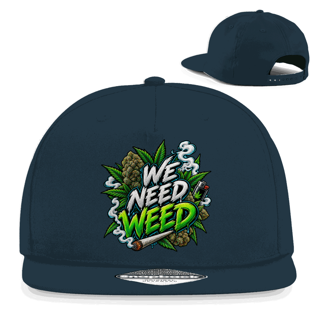 Snapback Rapper Cap - We need Weed | Division420®