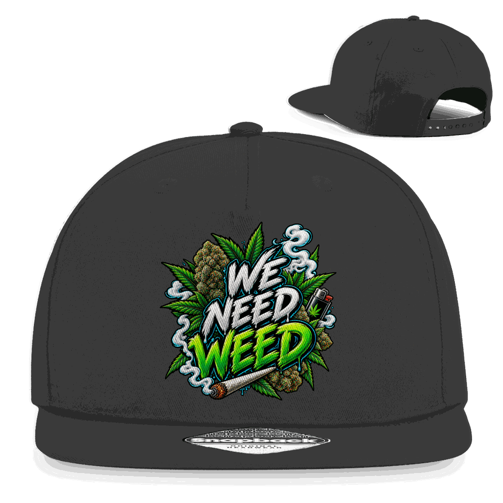 Snapback Rapper Cap - We need Weed | Division420®