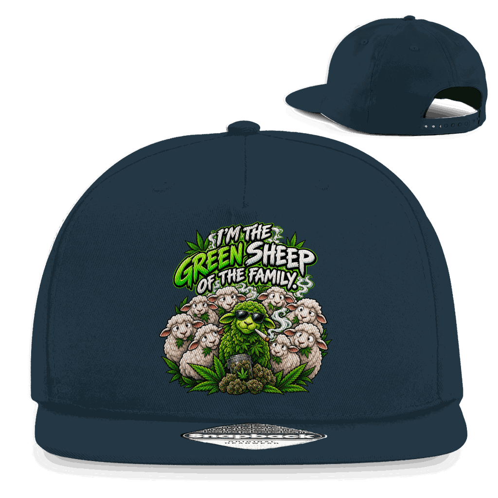 Snapback Rapper Cap - Im the green Sheep | Division420®