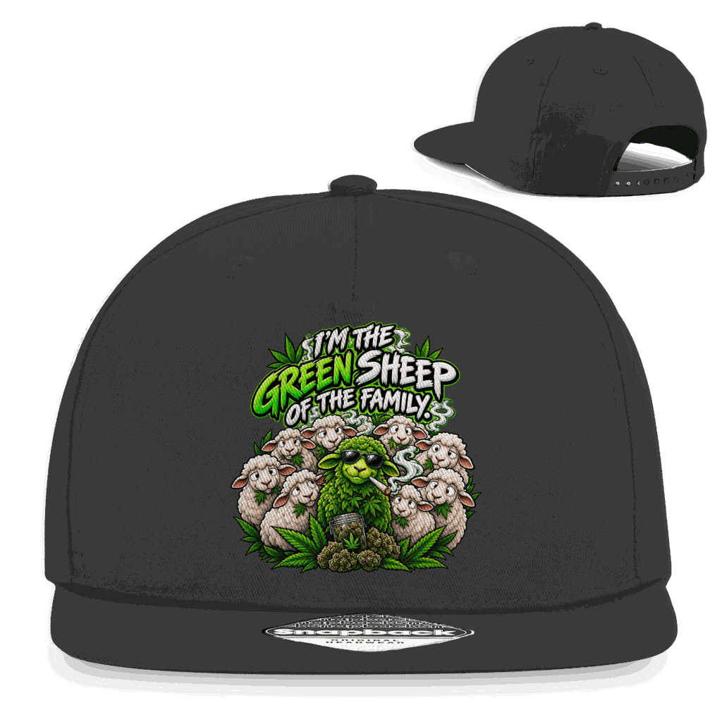 Snapback Rapper Cap - Im the green Sheep | Division420®
