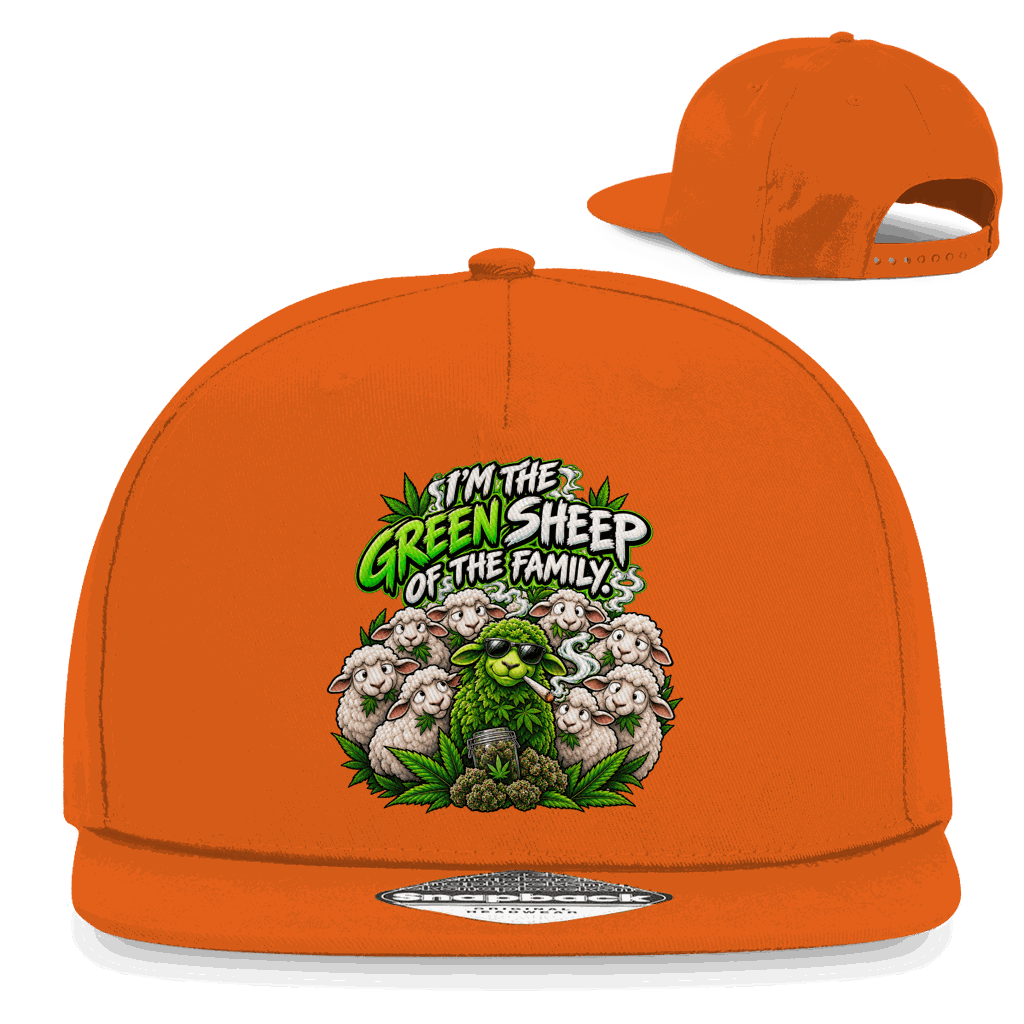 Snapback Rapper Cap - Im the green Sheep | Division420®