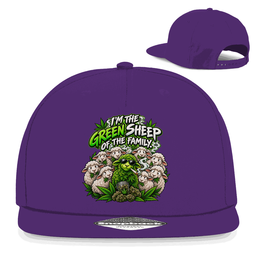 Snapback Rapper Cap - Im the green Sheep | Division420®