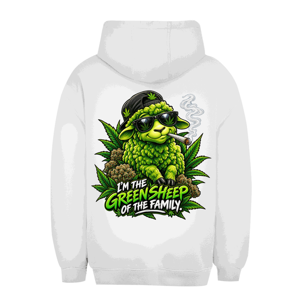 Unisex Oversize Hoodie - Green Sheep | Division420®