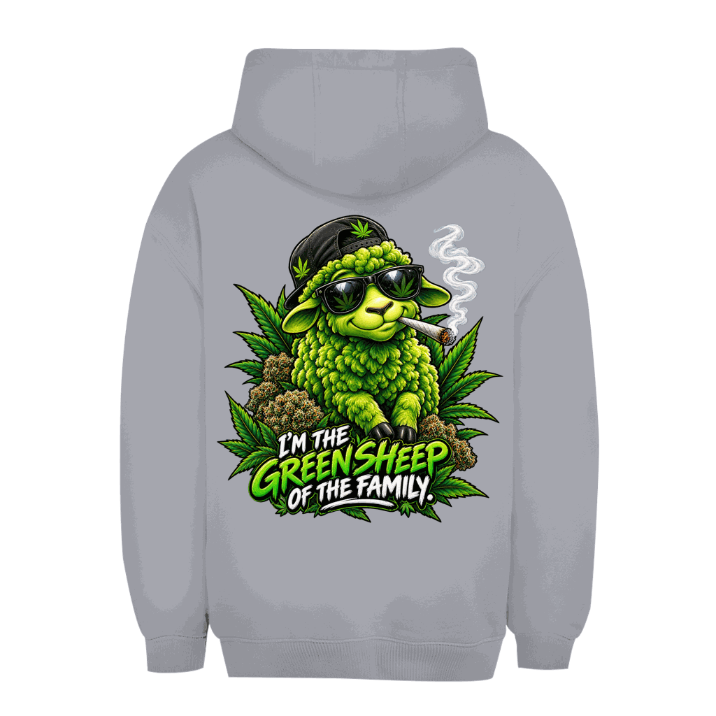 Unisex Oversize Hoodie - Green Sheep | Division420®