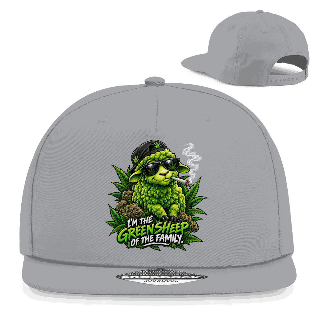 Snapback Rapper Cap - Green Sheep | Division420®