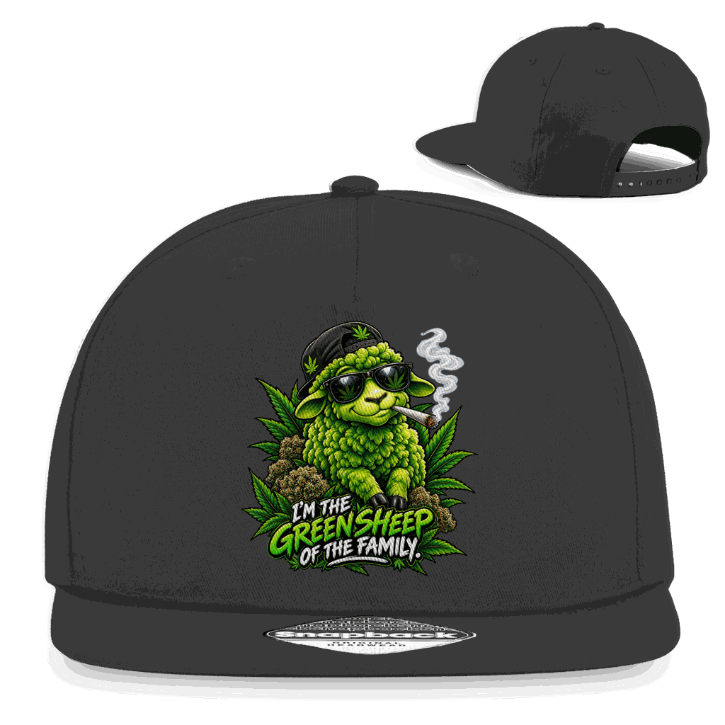Snapback Rapper Cap - Green Sheep | Division420®