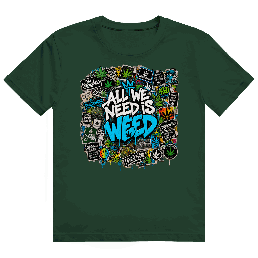 Heavy Cotton T-Shirt - All we need is Weed | Division420®