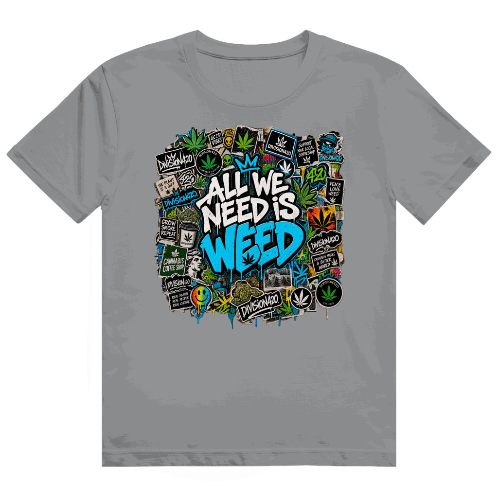 Heavy Cotton T-Shirt - All we need is Weed | Division420®