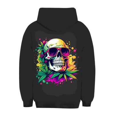 Unisex Oversize Hoodie Cool Skull Division420 streetwear with adjustable hood and kangaroo pocket