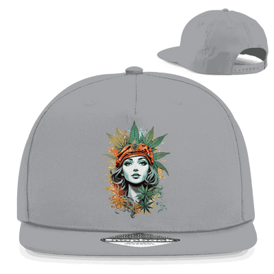 Division420 Snapback Cap Dream Girl aus Baumwoll-Twill mit flachem Schirm und Retro Snapback-Verschluss