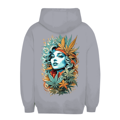 Unisex oversize hoodie Sweet Weed Girl by Division420 with adjustable hood and kangaroo pocket, made of sustainable cotton blend for urban street style