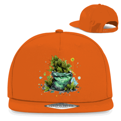 Division420 Snapback Rapper Cap Sweet Weed Pack aus Baumwoll-Twill mit flachem Schirm und Retro Snapback-Verschluss