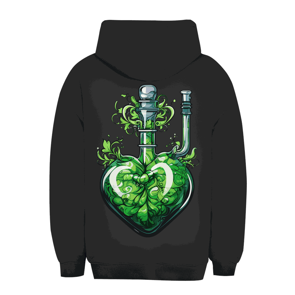 Unisex Oversize Hoodie Heart Bong