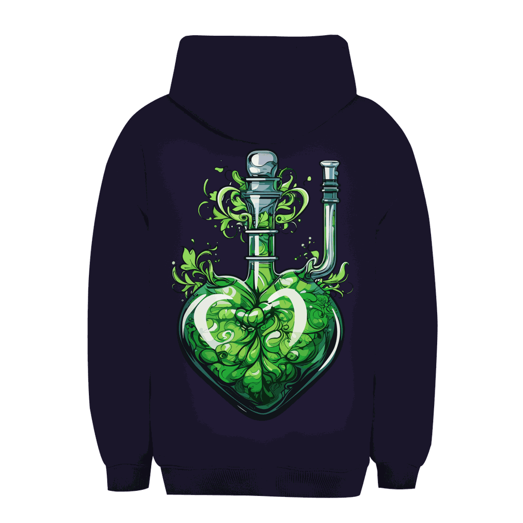 Unisex Oversize Hoodie Heart Bong