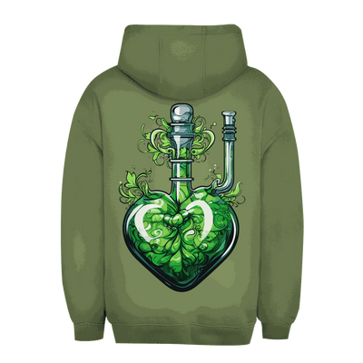 Unisex Oversize Hoodie Heart Bong