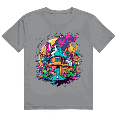 Size chart of Division420 Heavy Cotton T-Shirt showing measurements for streetwear fit