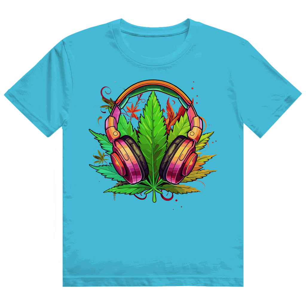 Größentabelle für Heavy Cotton T-Shirt von Division420 mit I Love Music Motiv