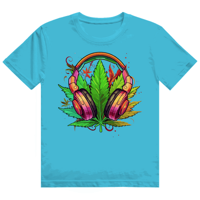 Größentabelle für Heavy Cotton T-Shirt von Division420 mit I Love Music Motiv