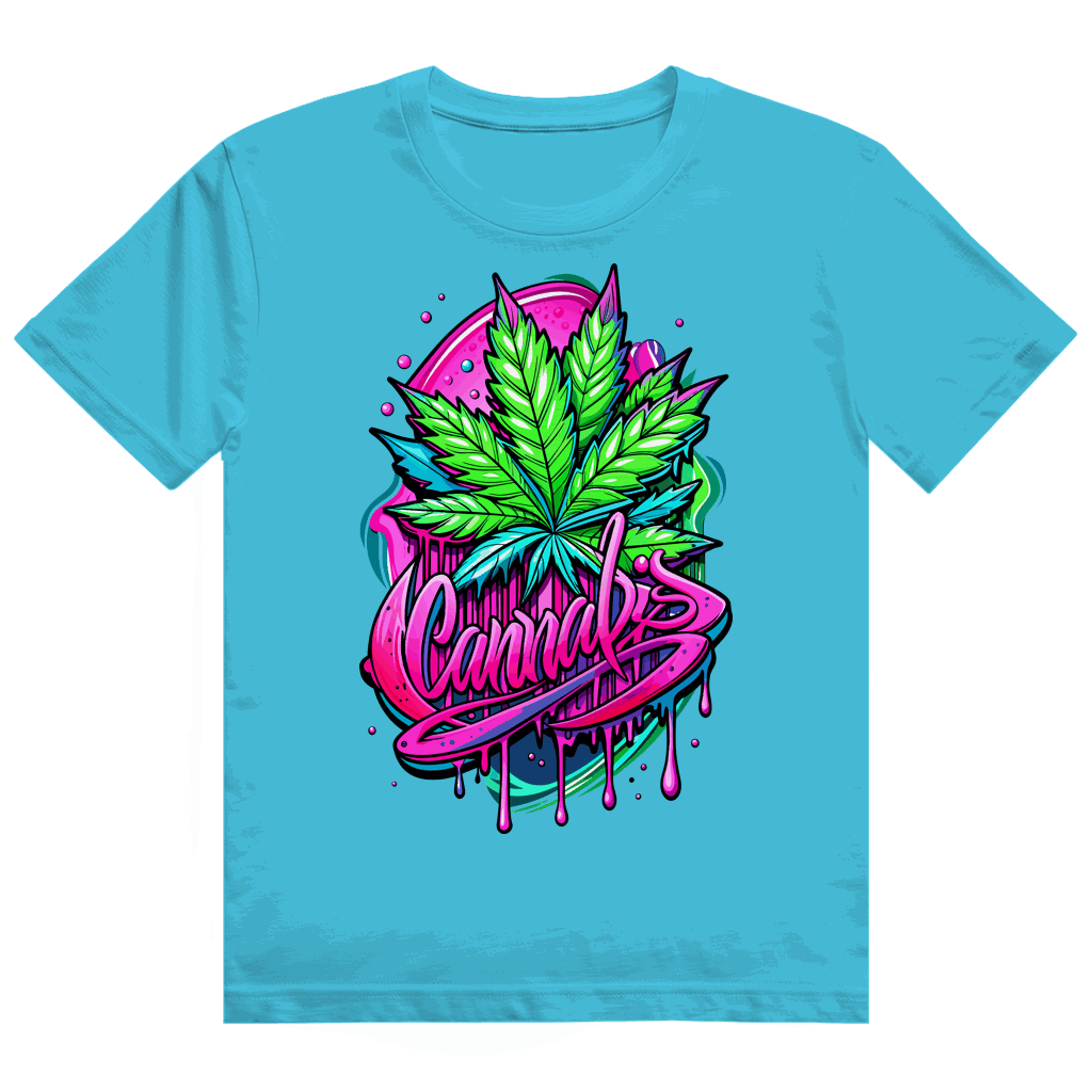 Division420 Heavy Cotton T-Shirt Cannabis with durable fabric and streetstyle design