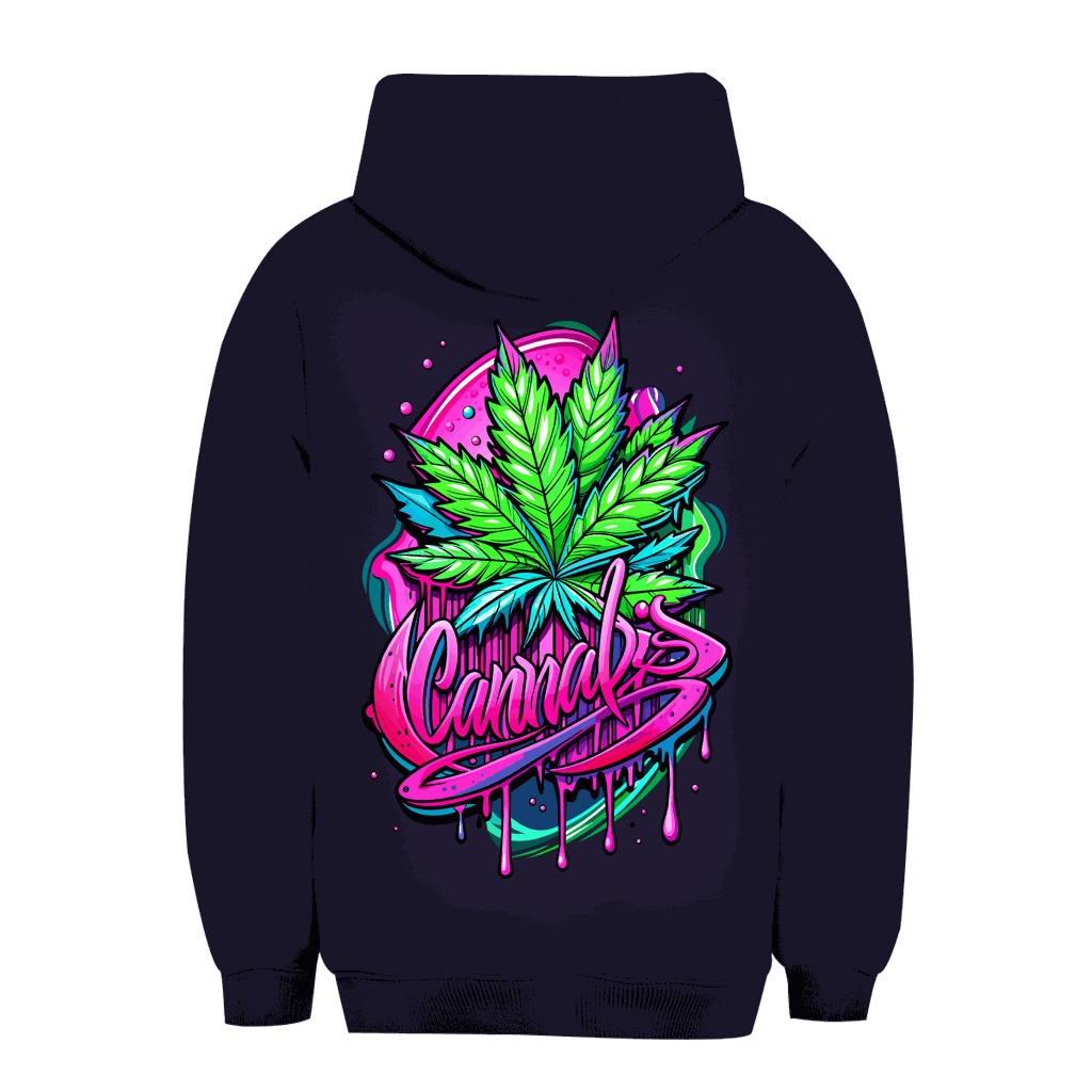 Division420 unisex oversize hoodie cannabis design with kangaroo pocket and adjustable hood