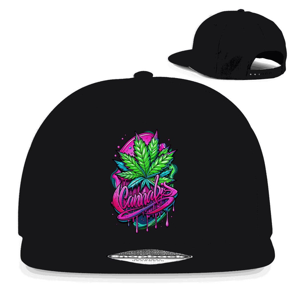 Snapback Rapper Cap - Cannabis | Division420®