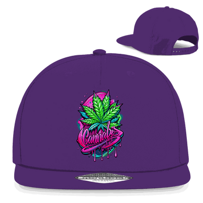 Division420 Snapback Rapper Cap Cannabis 5-panel cotton twill streetwear hat with flat brim and snapback closure