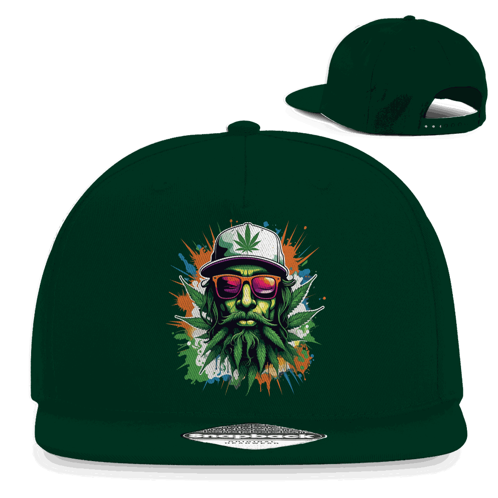 Snapback Rapper Cap - Weed Head | Division420®