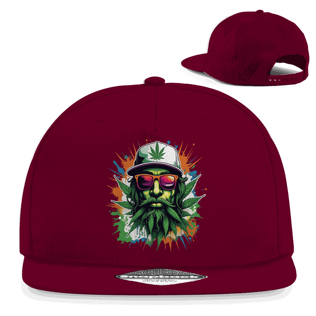 Snapback Rapper Cap - Weed Head | Division420®