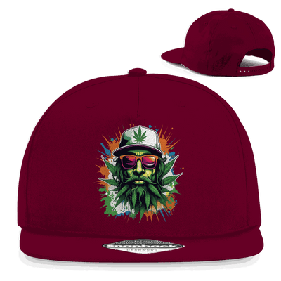 Snapback Rapper Cap - Weed Head | Division420®