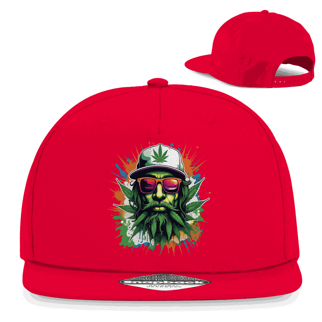 Snapback Rapper Cap - Weed Head | Division420®